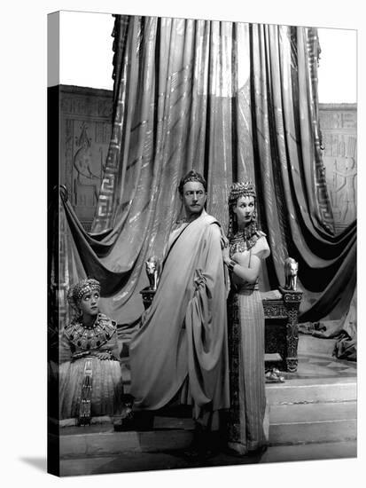 Cesar and Cleopatre CAESAR AND CLEOPATRA by GabrielPascal with Anthony Harvey, Claude Rains, Vivien-null-Stretched Canvas