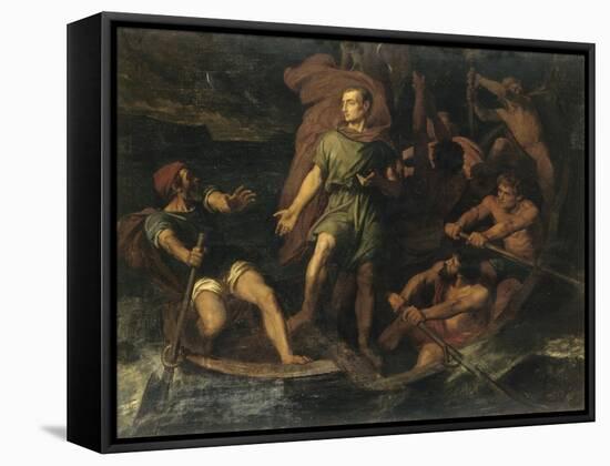 César et sa fortune-Jules Elie Delaunay-Framed Stretched Canvas