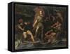 César et sa fortune-Jules Elie Delaunay-Framed Stretched Canvas