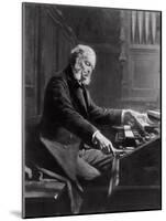 Cesar Franck at the Console of the Organ at St. Clotilde Basilica, Paris, 1885-Jeanne Rongier-Mounted Giclee Print