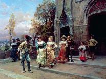 The Courtship, 1888 (Oil on Canvas)-Cesare-Auguste Detti-Giclee Print