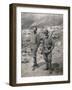 Cesare Battisti and Guido Larcher on Monte Corno, 1916, World War I, Italy-null-Framed Giclee Print