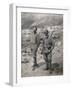 Cesare Battisti and Guido Larcher on Monte Corno, 1916, World War I, Italy-null-Framed Giclee Print