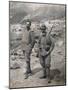 Cesare Battisti and Guido Larcher on Monte Corno, 1916, World War I, Italy-null-Mounted Giclee Print