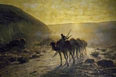 Outside Cairo, 1883-Cesare Biseo-Stretched Canvas