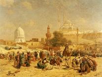 Outside Cairo, 1883-Cesare Biseo-Stretched Canvas