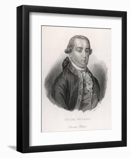 Cesare Bonesana, Marchese Di Beccaria Italian Economist and Jurist-null-Framed Art Print