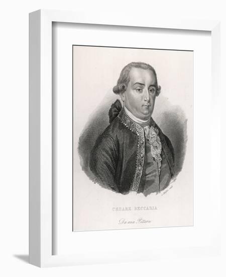 Cesare Bonesana, Marchese Di Beccaria Italian Economist and Jurist-null-Framed Art Print