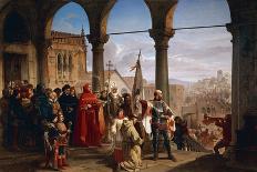 Christopher Columbus, 1451-1506 Italian Explorer, and the Discovery of America-Cesare Dell'acqua-Framed Giclee Print