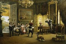 The Brass Band-Cesare Felix Georges Dell'Acqua-Stretched Canvas
