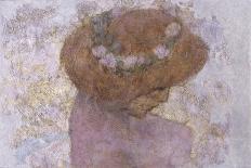 Female Head with Flower Wreath from Hall of the Sturgeon-Cesare Laurenti-Art Print