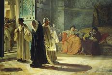 Cicero Denouncing Catiline-Cesare Maccari-Framed Stretched Canvas