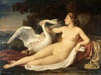 Leda and Swan-Cesare Mussini-Stretched Canvas