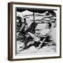 Cesare Pavese on a Deckchair-null-Framed Giclee Print