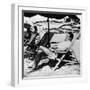 Cesare Pavese on a Deckchair-null-Framed Giclee Print