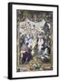 Cesare under Walls of Alexandria, Fresco from Stories of Julius Caesar Cycle, Royal Palace-null-Framed Giclee Print