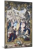 Cesare under Walls of Alexandria, Fresco from Stories of Julius Caesar Cycle, Royal Palace-null-Mounted Giclee Print