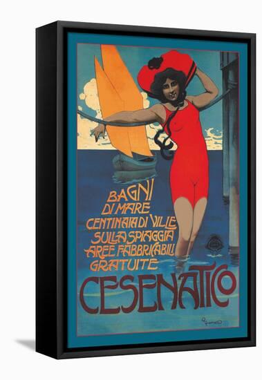 Cesenatico-Roberto Franzoni-Framed Stretched Canvas