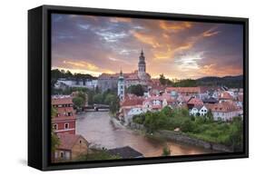 Cesky Kromlov, Czech Republic.-rudi1976-Framed Stretched Canvas