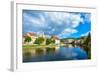 Cesky Krumlov on the Vltava River-connect1-Framed Photographic Print