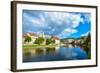 Cesky Krumlov on the Vltava River-connect1-Framed Photographic Print