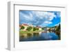 Cesky Krumlov on the Vltava River-connect1-Framed Photographic Print