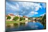 Cesky Krumlov on the Vltava River-connect1-Mounted Photographic Print