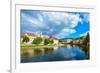 Cesky Krumlov on the Vltava River-connect1-Framed Photographic Print