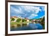 Cesky Krumlov on the Vltava River-connect1-Framed Photographic Print