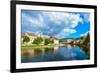 Cesky Krumlov on the Vltava River-connect1-Framed Photographic Print