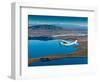 Cessna flying over South Coast Iceland-null-Framed Photographic Print