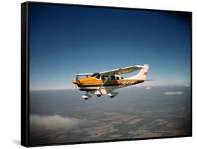 Cessna Superlobe Flying-null-Framed Stretched Canvas