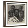 Cetewayo and His Wives-null-Framed Giclee Print