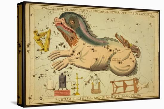 Cetus and Eridanus Constellations, 1825-Science Source-Stretched Canvas