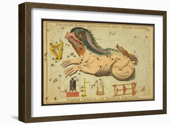 Cetus and Eridanus Constellations, 1825-Science Source-Framed Giclee Print