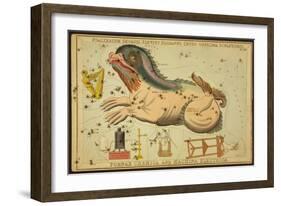 Cetus and Eridanus Constellations, 1825-Science Source-Framed Giclee Print