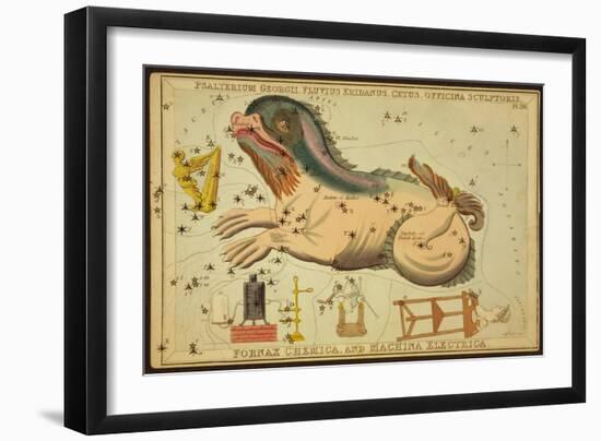 Cetus and Eridanus Constellations, 1825-Science Source-Framed Giclee Print