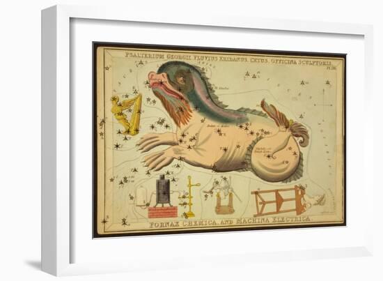 Cetus and Eridanus Constellations, 1825-Science Source-Framed Giclee Print