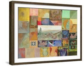 Cevennes Mosaic-Michael Chase-Framed Giclee Print