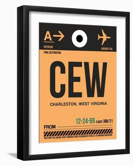 CEW Charleston Luggage Tag II-NaxArt-Framed Art Print