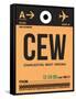 CEW Charleston Luggage Tag II-NaxArt-Framed Stretched Canvas