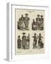 Ceylonese Costumes, 1880-null-Framed Giclee Print