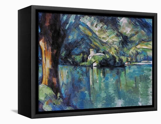 Cezanne: Annecy Lake, 1896-Paul C?zanne-Framed Stretched Canvas