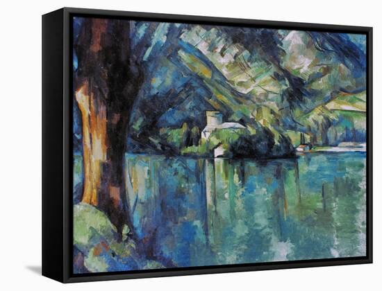 Cezanne: Annecy Lake, 1896-Paul C?zanne-Framed Stretched Canvas