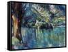 Cezanne: Annecy Lake, 1896-Paul C?zanne-Framed Stretched Canvas