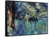 Cezanne: Annecy Lake, 1896-Paul C?zanne-Framed Stretched Canvas