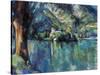 Cezanne: Annecy Lake, 1896-Paul C?zanne-Stretched Canvas