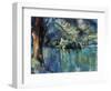 Cezanne: Annecy Lake, 1896-Paul C?zanne-Framed Premium Giclee Print