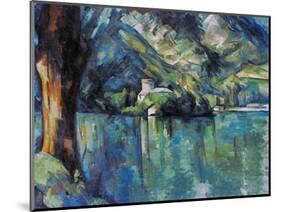 Cezanne: Annecy Lake, 1896-Paul C?zanne-Mounted Premium Giclee Print