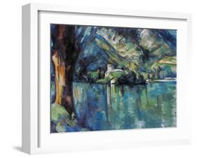 Cezanne: Annecy Lake, 1896-Paul C?zanne-Framed Giclee Print